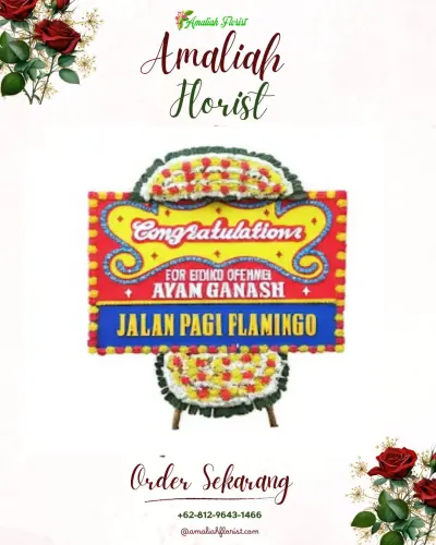 Bunga Papan Congratulation di Rangkapan Jaya Baru